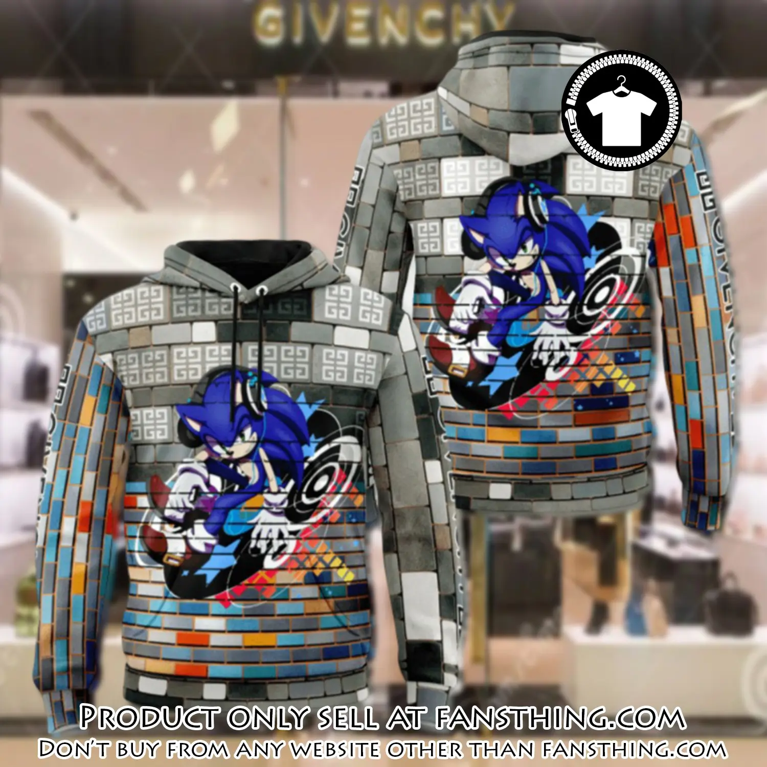 Givenchy sonic unisex hoodie luxury brand gifts  jh1861 fst5459497